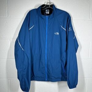 The North Face Jacket Coat Mens Medium Large L Windbreaker Blue Flight Series